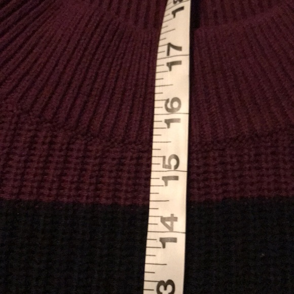 Express Womens Cropped Long Sleeve Multi-Color Striped Sweater-M - Picture 12 of 14